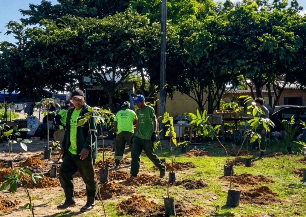 Prefeitura planta 6 mil mudas em parque de Manaus