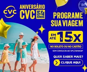 CVC lança campanha de aniversário com viagens saindo de Manaus