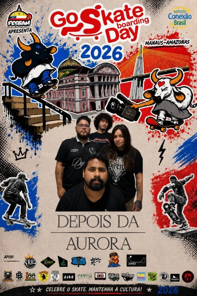 Manaus celebra Dia Mundial do Skate com rock e passeata