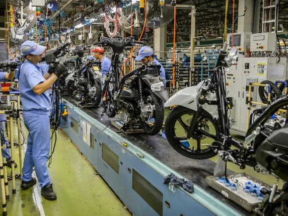 Indústria de motocicletas de Manaus supera 1 milhão de unidades produzidas no 1º semetre
