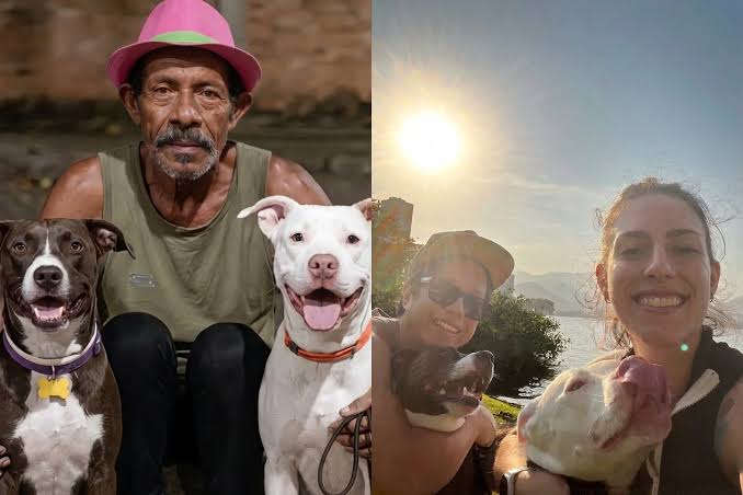Casal adota cães de amigo falecido e cumpre promessa