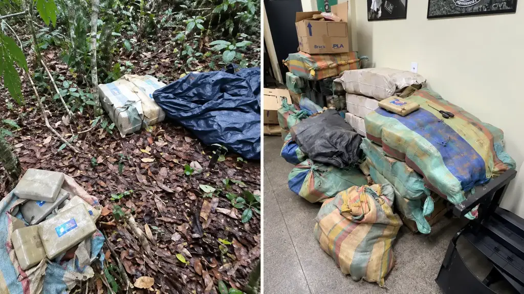 Tonelada de droga avaliada em milhões é apreendida no Amazonas
